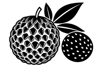 Fruit Line Art Vector – Minimalist Clipart, Logo Icon, and Illustration on White Background