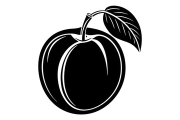 Fruit Line Art Vector – Minimalist Clipart, Logo Icon, and Illustration on White Background