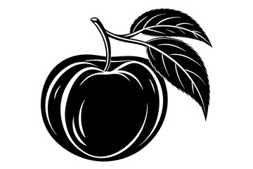 Fruit Line Art Vector – Minimalist Clipart, Logo Icon, and Illustration on White Background