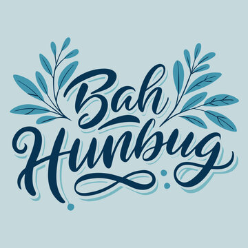 A vector-illustration-featuring-the-phrase 'Bah Humbug'
