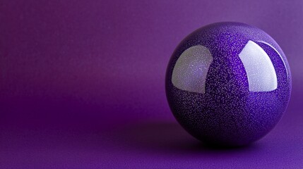 Shiny purple plum resting on a dark purple background its smooth surface and subtle gradient emphasized