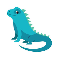 Cute cartoon dinosaur vector illustration isolated on white background