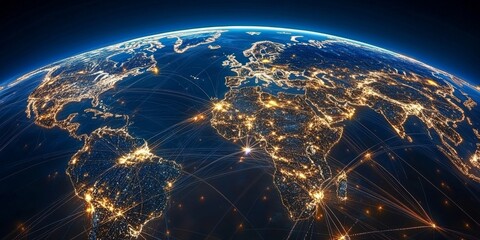 The world is connected through a fast and reliable internet network. This technology allows for quick data transfer, bridging continents and cultures.