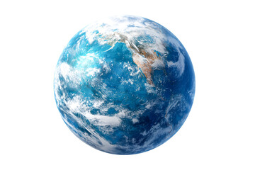 Naklejka premium Stunning Blue Planet Earth View from Space Majestic Globe Showing Continents and Oceans