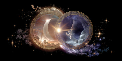 Abstractions and scenes on the theme of astrology