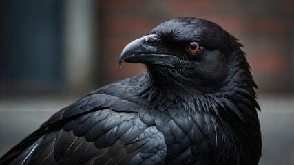 Fototapeta premium black crow, Generative Ai