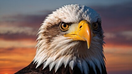 Fototapeta premium american bald eagle, Generative Ai