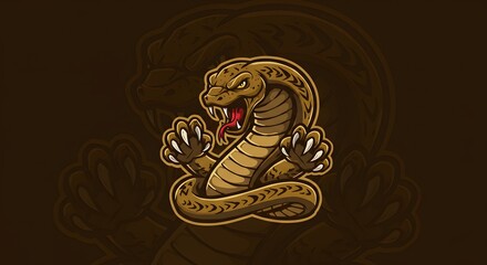Fototapeta premium Cobra with Claws