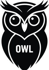 Abstract Owl Silhouette – Creative Vector Line Art EPS