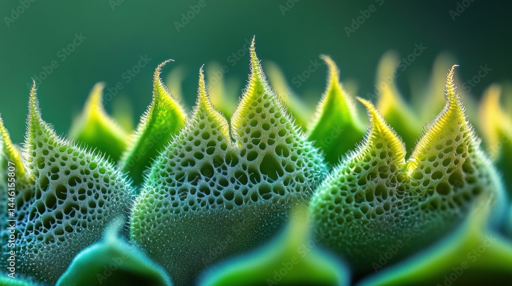 Poster close-up view of sunflower petals arranged with the golden ratio creating a balanced and flowing des