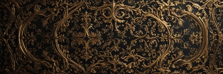 Shimmering black and gold luxury background; ornate pattern, perfect for VIP invites & coupons , graphic, glamour