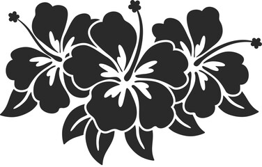 vector hibiscus flowers isolated on white background. summer hawaiian hibiscus blossom. tropical flower plant © FreeSoulProduction