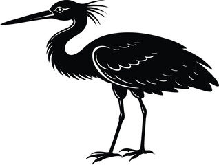 Fototapeta premium Stork Bird Silhouette
