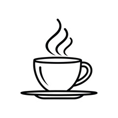 coffee cup icon on white background