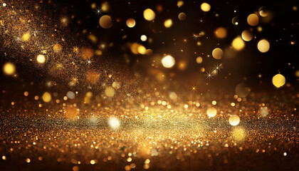 gold particle glitter luxury background