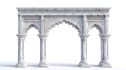 classic arch isolated on white