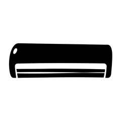 Black and White Air Conditioner Unit Illustration for Cooling and Comfort