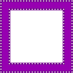 Square geometric shape, in the shape of a retro panel with circles of lamps around, to direct information in the design