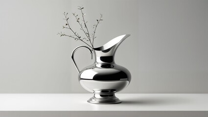 Minimalist Metallic Vases with Elegant Branches - Modern Home Decor