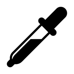 Medical pipette with liquid for precise dosage of medicine and chemical analysis