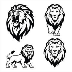 Tiger Silhouette Vector Set – Roaring, Walking, Jumping, Tribal & Head Designs