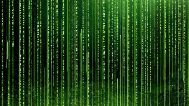 The Matrix in the Forest: A Digital Rain in Nature