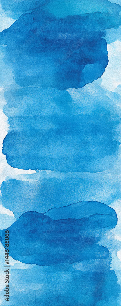 Poster beautiful abstract blue watercolor background design generative ai