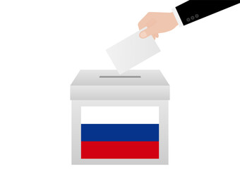 Election in the Russia. Election Concept. Vector Illustration.