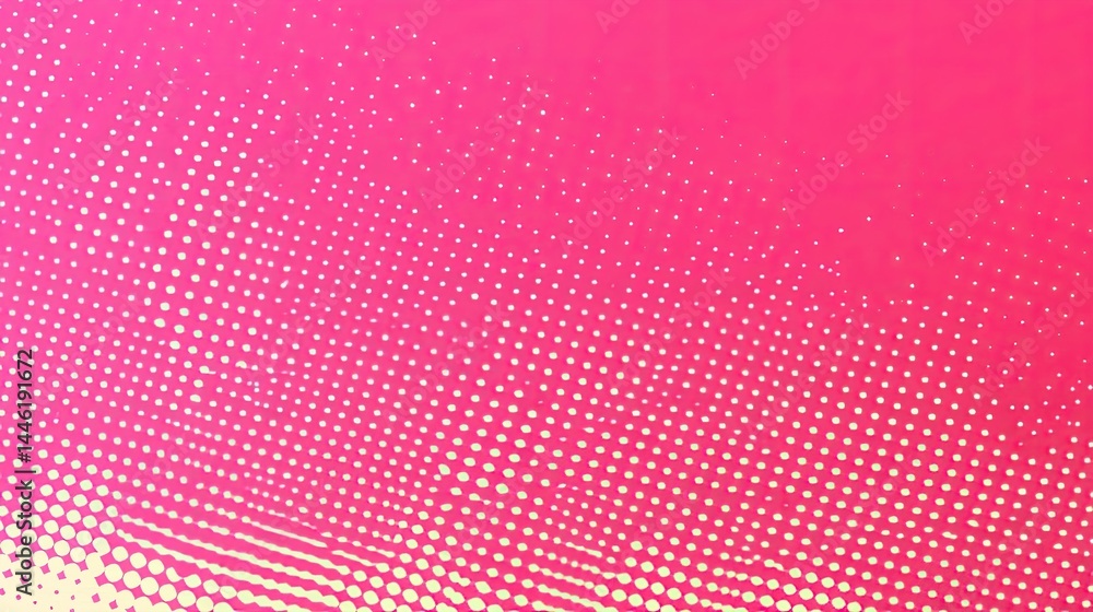 Aufkleber faded halftone pattern gradient in fuchsia color with sparse circular dot grid