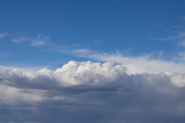 Blue sky and white clouds, cloudscape