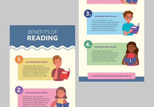 Blue And Beige Illustrated Children Education Infographic