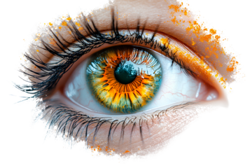 An emoji of a winking eye with a transparent background png