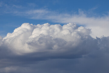 Obraz premium Blue sky and white clouds, cloudscape