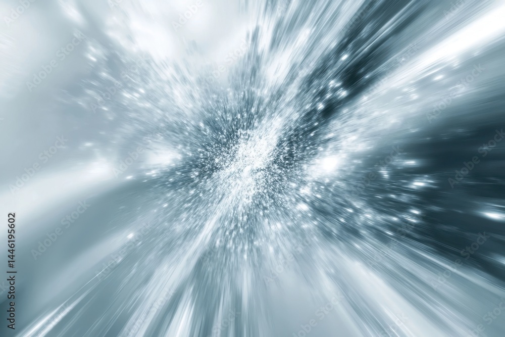 Aufkleber abstract white bokeh and zoom-out background exuding a sense of luxury and calmness, abstract white 