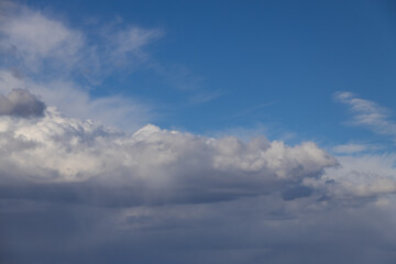 Blue sky and white clouds, cloudscape