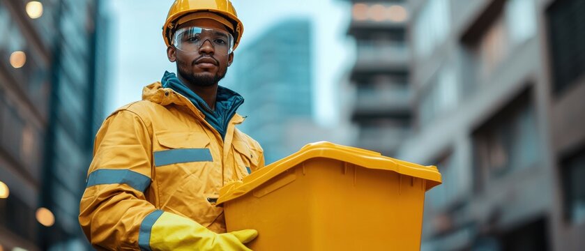 Urban sanitation worker a symbol of cleanliness and dedication