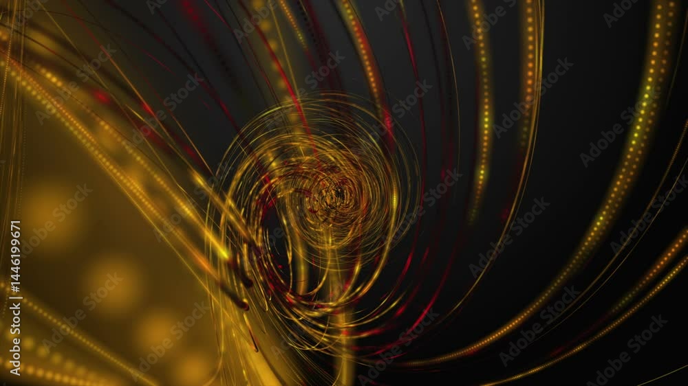 Poster futuristic video animation with stripe wave object in slow motion, 4096x2304 loop 4k