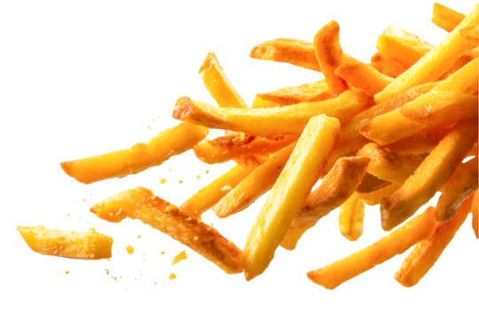 Delicious Golden French Fries Airy Flight Tasty Snack