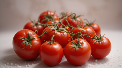 pomodorini su sfondo chiaro