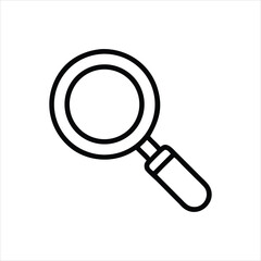 vector magnifying glass icon illustration