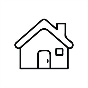 home icon on white background illustration