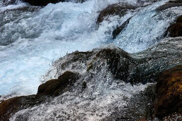 Waterfall and river Ljutica in Montenegro