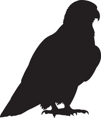 Laggar Falcon Silhouette Vector Illustration