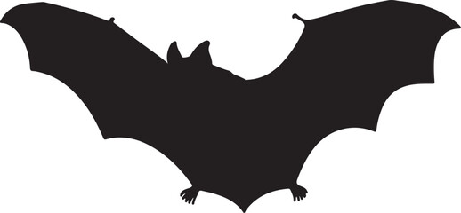 Queensland Tube-nosed Bat Silhouette Vector Illustration