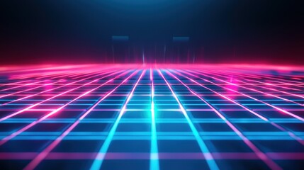 Cyberpunk Grid: Neon Dreamscape