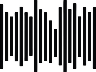 vector music equalizer bars on white background  