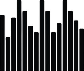 vector music equalizer bars on white background.eps