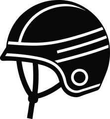 vector safety helmet with chin strap on white backgroud.eps