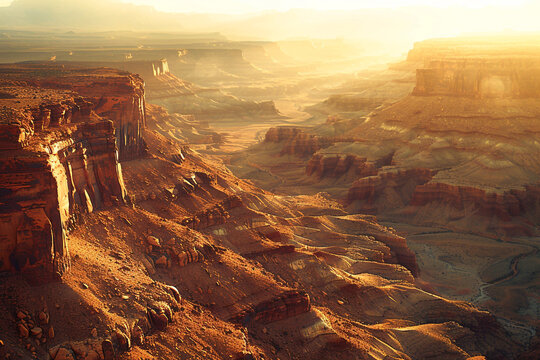 Discover lovely hidden beauty and complexity of the desert landscape from above, inspiring the deep sense of wonder and appreciation for its natural wonders     - Powered by Adobe