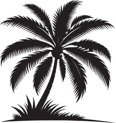 Outdoor Palm Tree Art  vector, illustration